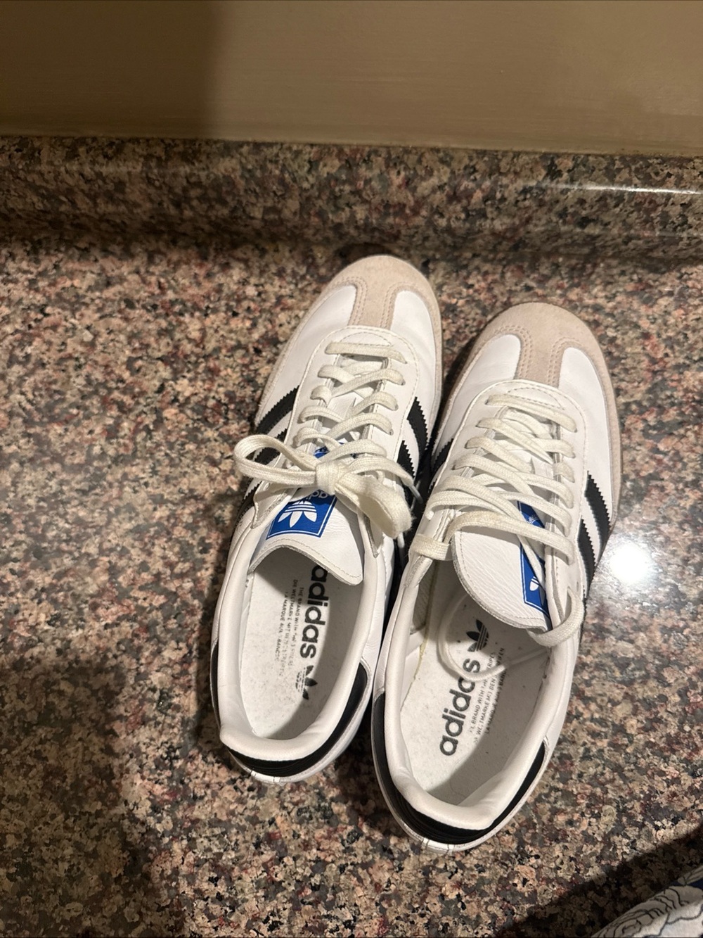 adidas women 
 White/Black Samba Classic Sneakers